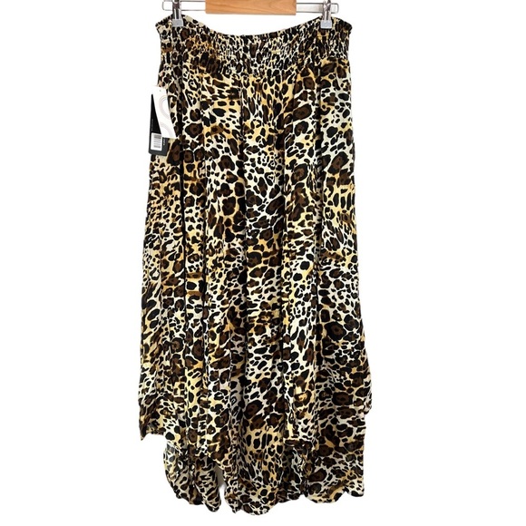 Bila Dailylook Leopard Print Maxi Skirt Size Large - Picture 2 of 11